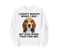 No Miro lo Que como, mi Perro Hace un Divertido Meme del Perro Beagle Sudadera