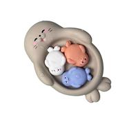 No Mold Bath Toys - Htub Toys | Infant Toddler Bathtub Toy | 4 Pieces Floating Bath Tôy | Early Educational Easy-Grip Animal Activity for Kids Ages 18 Months+ | Floating Bathtubs Toy