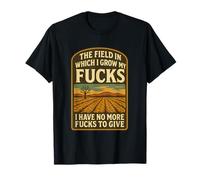 No More Fcks to Give Funny Sarcástico Vintage Farm Design Camiseta
