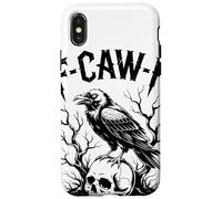 No More Howling At The Office Humor Retro Lobo Cowboy Carcasa para iPhone X/XS