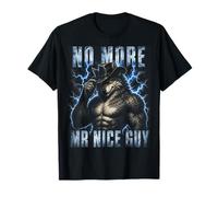 No More Mr Nice Guy Alpha Wolf Meme Bootleg Y2K Graphic Camiseta