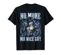 No More Mr Nice Guy Funny Alpha Wolf Meme Sigma Male Bootleg Camiseta