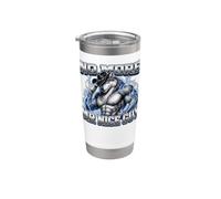 No More Mr Nice Guy Funny Alpha Wolf Meme Unhinged Brainrot Vaso térmico de acero inoxidable de doble pared