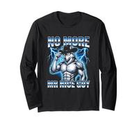 No More Mr. Nice Guy - Funny Wolf Meme Guys Novedad Cool Men Manga Larga