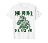 No More Mr Nice Guy Hombre Lobo Monstruo Retro Alpha Aura Camiseta