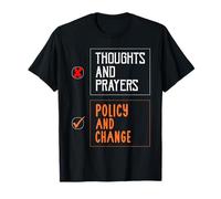 No More Thoughts & Prayers No Gun Awareness Wear Naranja Camiseta
