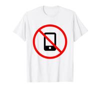 No Móvil Sin Medios Sociales Detener Prohibición Teléfonos Móviles Símbolo Camiseta