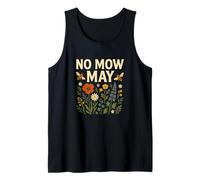 No Mow May Bee Friendly Wildflower Gardening Eco Camiseta sin Mangas