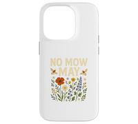 No Mow May Bee Friendly Wildflower Gardening Eco Carcasa para iPhone 14 Pro