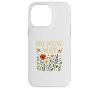 No Mow May Bee Friendly Wildflower Gardening Eco Carcasa para iPhone 14 Pro MAX