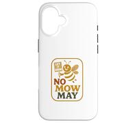 No Mow May Grass To Wildflower Pollinator Awareness Carcasa para iPhone 16