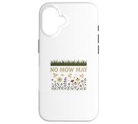 No Mow May Grass To Wildflower Pollinator Awareness Carcasa para iPhone 16