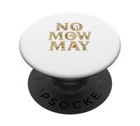No Mow May Save The Bees Wildflower Banner PopSockets PopGrip Adhesivo