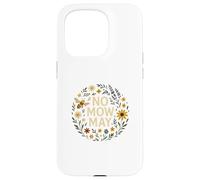 No Mow May Wildflower Circle Bee Pollinator Awareness Carcasa para iPhone 15 Pro