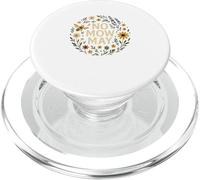 No Mow May Wildflower Circle Bee Pollinator Awareness PopSockets PopGrip para MagSafe