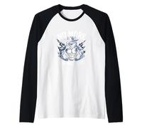 No Mr Nice Guy Wolf Diseño Gráfico Camiseta Manga Raglan