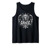 NO Muerto Pero Salvado Jesús Gracia Death Metal Efesios 2:8-9 Camiseta sin Mangas