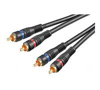 No Name - Cable de audio y vídeo (10 m, 2 conectores RCA, 2 conectores RCA de 10 m)