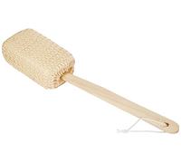 No Name esponja de masaje de baño/ducha mango de madera