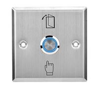 NO/NC/COM 86 * 86 mm / 3.4 * 3.4in para botón de salida, botón de puerta duradero, interruptor de puerta