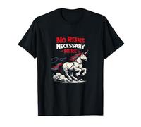 No Necesita riendas aquí Unicorn Wrangler Graphic Camiseta