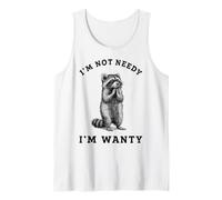 No Necesitado Solo Querer Humor Camiseta sin Mangas