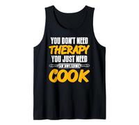 No Necesitas Terapia Solo un Buen Cocinero Camiseta sin Mangas
