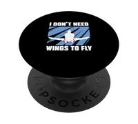 No Necesito alas para Volar Gimnasia Divertida Acróbatas Gimnastas PopSockets PopGrip Adhesivo