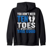 No Necesito amputación de Diez Dedos de los pies prótesis Brazo Pierna amputado Sudadera con Capucha