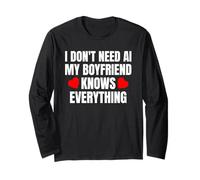 No Necesito IA Mi Novio lo Sabe Todo Gracioso Manga Larga