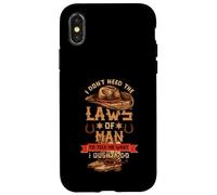 No Necesito Las leyes del Hombre, Debo Hacer un Disfraz de Western Carcasa para iPhone X/XS