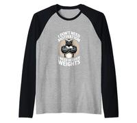 No Necesito motivación, Necesito Pesos más Pesados Camiseta Manga Raglan