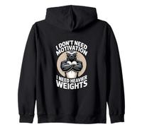 No Necesito motivación, Necesito Pesos más Pesados Sudadera con Capucha