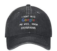 No Necesito Que mi Esposa lo sepa Todo Gorra de béisbol Divertida Senderismo Pesca Hip Hop Papá Sombreros Hombres Adultos Protector Solar Gorras de béisbol