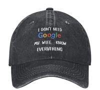 No Necesito Que mi Esposa lo sepa Todo Gorra de béisbol Divertida Senderismo Pesca Papá Sombreros Hombres Adultos Protector Solar Gorras de béisbol
