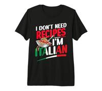 No Necesito Recetas Soy Italiano Camiseta Premium