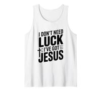 No Necesito Suerte Tengo a Jesús Camiseta sin Mangas