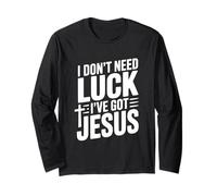 No Necesito Suerte Tengo a Jesús Manga Larga