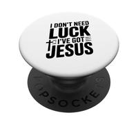 No Necesito Suerte Tengo a Jesús PopSockets PopGrip Adhesivo