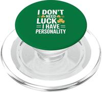 No Necesito Suerte Tengo Personalidad Shamrock PopSockets PopGrip para MagSafe