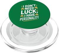No Necesito Suerte Tengo Personalidad Shamrock PopSockets PopGrip para MagSafe