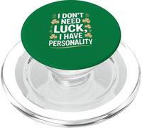 No Necesito Suerte Tengo Personalidad Shamrock PopSockets PopGrip para MagSafe