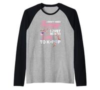 No Necesito Terapia Necesito Escuchar Anime K-Pop Camiseta Manga Raglan
