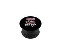 No Necesito Terapia Necesito Escuchar Anime K-Pop PopSockets PopGrip Adhesivo