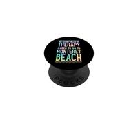 No Necesito Terapia Necesito IR a Monterey Beach PopSockets PopGrip Adhesivo