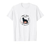 No Necesito Terapia Solo Necesito a mi Gato Amante de Mascotas Divertido Camiseta, Hombre, Blanco, XXL