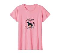No Necesito Terapia Solo Necesito a mi Gato Amante de Mascotas Divertido Camiseta, Mujer, Rosado, XS