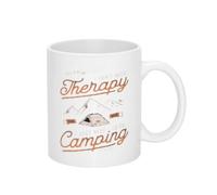 No Necesito Terapia, Solo Necesito Ir A Acampar. Taza Chic Tazas De Cerámica Divertido Tazas De Desayuno Para Oficina Cappuccino Leche 330Ml
