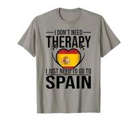 No Necesito Terapia Solo Necesito IR a España Vacaciones Camiseta