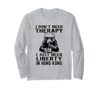 No Necesito Terapia Solo Necesito Libertad en Hong Kong Design Manga Larga